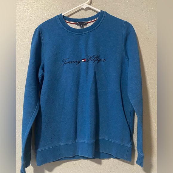 Tommy Hilfiger Tops - Tommy Hilfiger Blue Logo Medium Sweatshirt